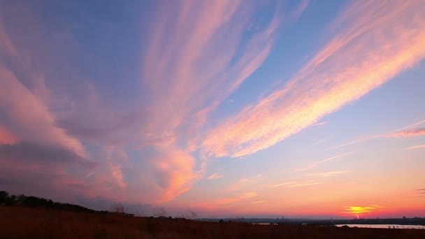 Cielo del atardecer — Vídeo de stock