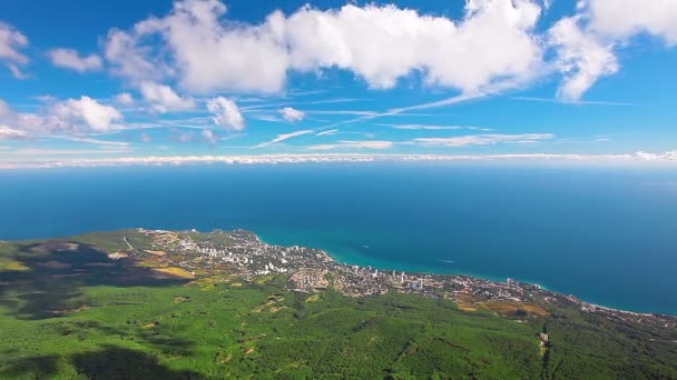 Mar costa panorama — Vídeo de stock