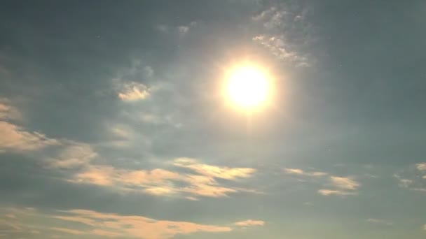 Himmel mit Wolken — Stockvideo