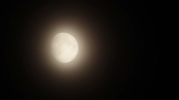Meia-noite Lua sobe — Vídeo de Stock