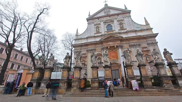 Kirche von Peter und Paul — Stockvideo