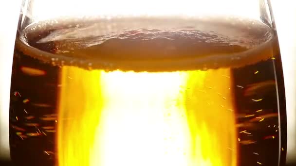 Beer bubbles — Stock Video