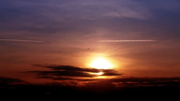 Cielo del atardecer — Vídeos de Stock