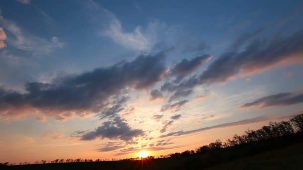 Cielo del atardecer — Vídeos de Stock