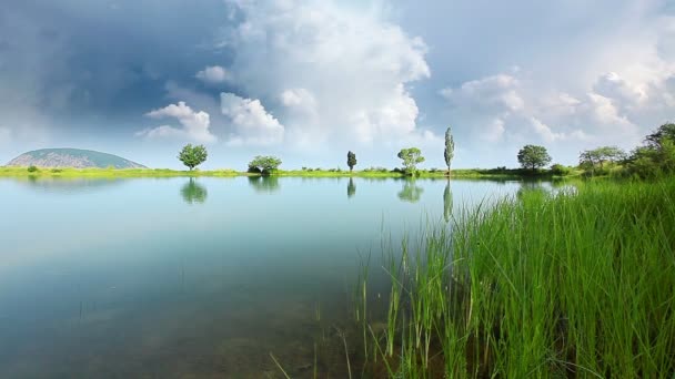 Sommerliche Berglandschaft — Stockvideo