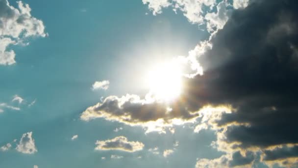 Himmel mit Wolken — Stockvideo