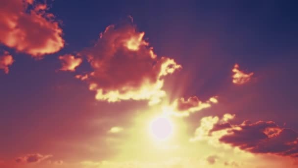 Небо Хмари Фоні Заходу Сонця — стокове відео