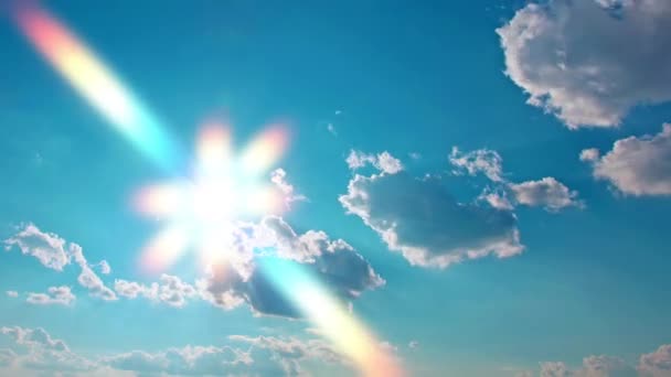 Ουρανός Και Σύννεφα Timelapse Ηλιοβασίλεμα — Αρχείο Βίντεο