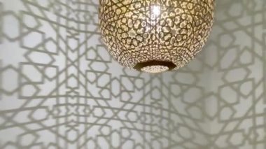 Rotating close up of candelabra chandelier