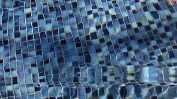 海水在池中的反射 缓慢运动 — 图库视频影像