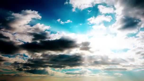 Cielo Nubes Timelapse Puesta Del Sol — Vídeos de Stock