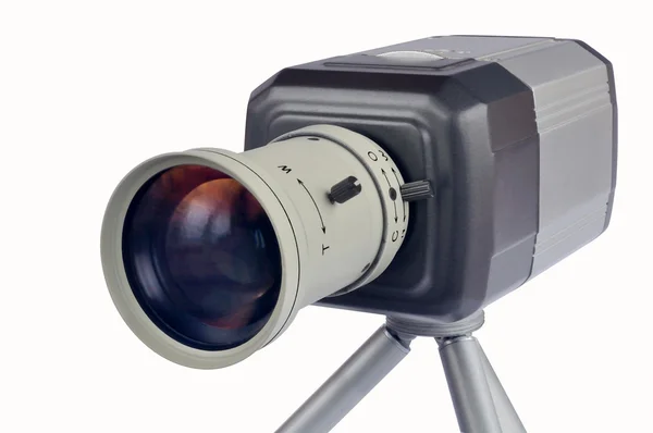 Câmera de vídeo digital em um tripé — Fotografia de Stock