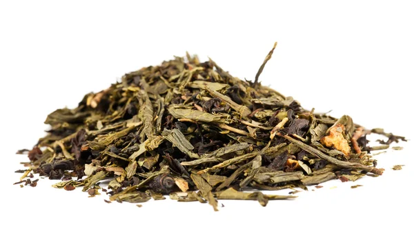 Kupie suchej herbaty liści — Zdjęcie stockowe