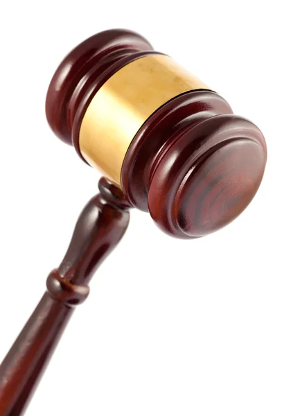 Closeup of wooden gavel — Stock Photo, Image