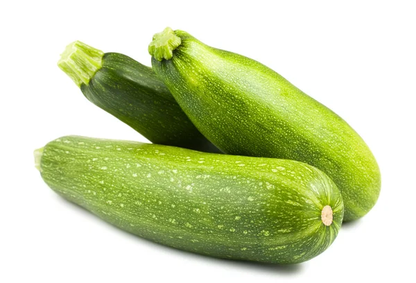 Trois courgettes vertes — Photo