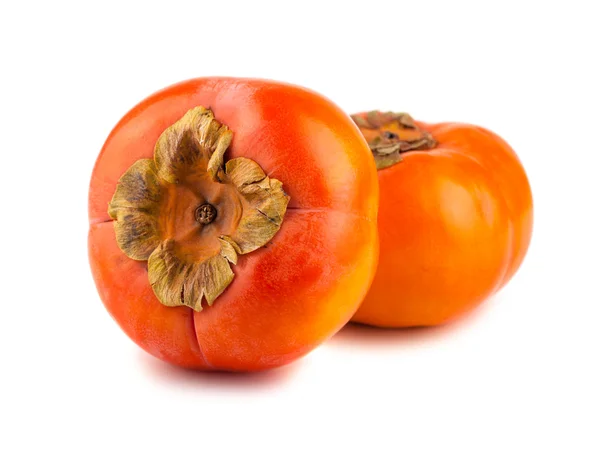 Two ripe persimmon fruits — Stock Photo, Image