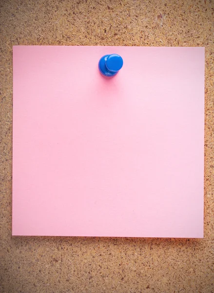 Etiqueta rosa em branco — Fotografia de Stock