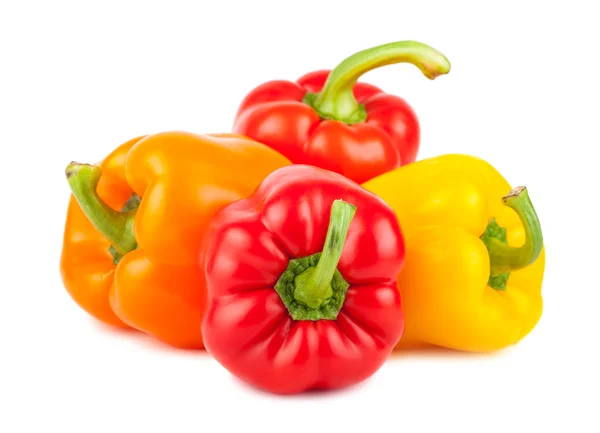 Fresh orange, red and yellow pepper — Stock Photo, Image