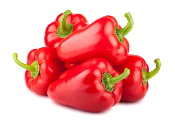 Red sweet pepper isolated on white background — Stock Photo, Image