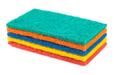 mutfak süngerler yığını