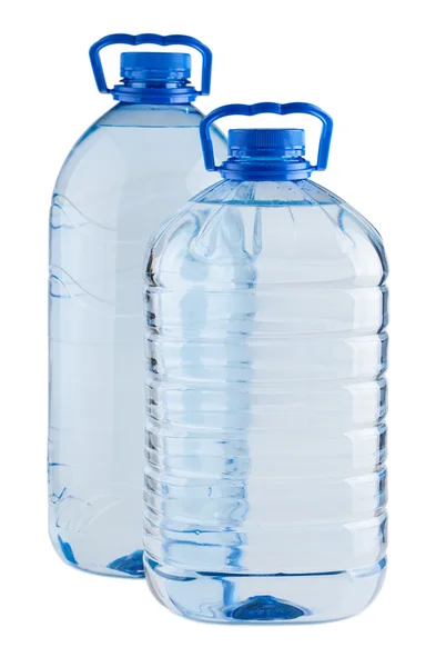 Pair of plastic water bottles — Stock Photo, Image