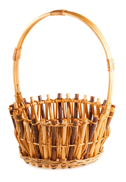 Empty wicker basket — Stock Photo, Image