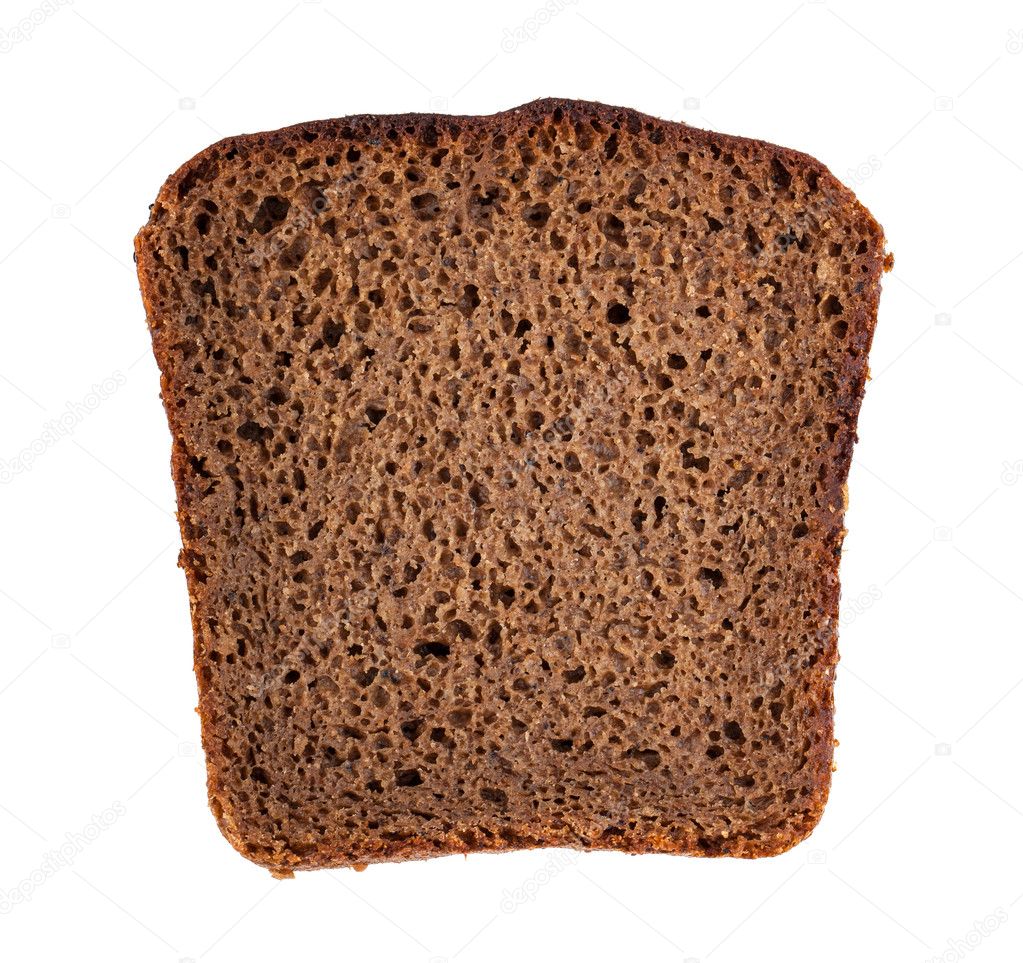 Rye bread slice