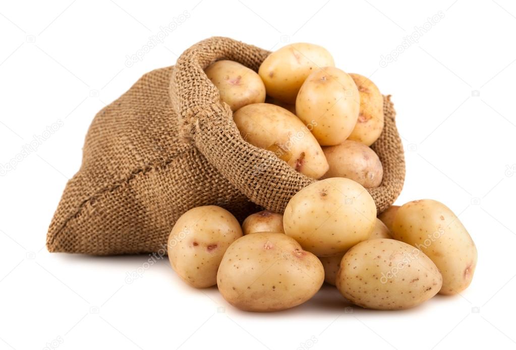 Potatoes in sack