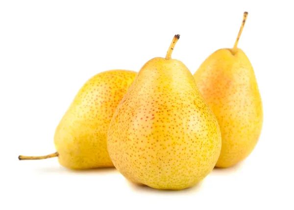 Three yellow pears — Stock Photo, Image