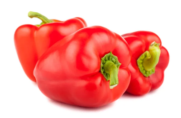 Τρεις ώριμες πιπεριές — Φωτογραφία Αρχείου