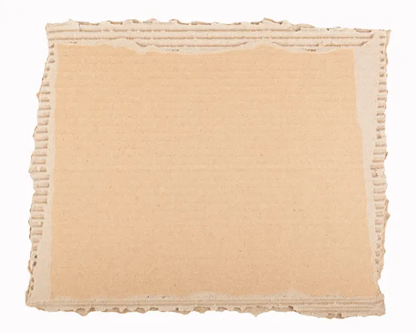Pedaço de papelão castanho — Fotografia de Stock