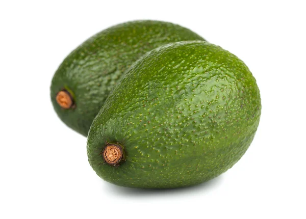 Pair of green ripe avocado — Stock Photo, Image