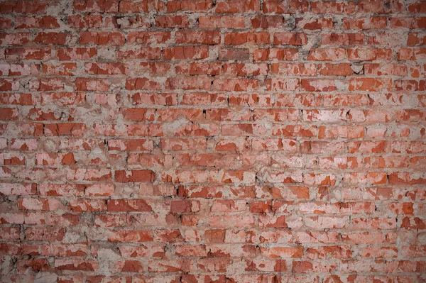 GRUNGE rode bakstenen muur — Stockfoto