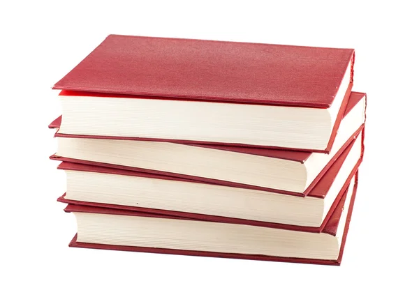 Montón de libros rojos — Foto de Stock