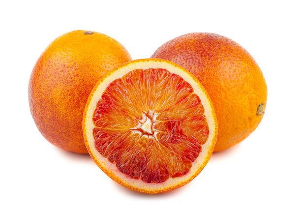 Ripe blood red orange