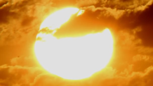 Güneş arka zaman atlamalı — Stok video