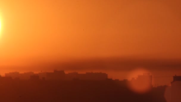 Zeitraffer bei Sonnenuntergang — Stockvideo