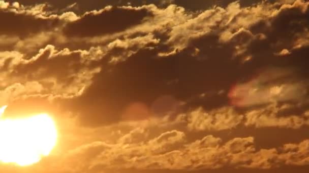 Фоновое время восхода солнца — стоковое видео