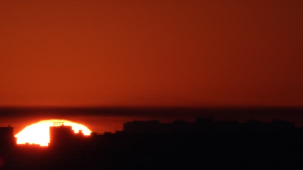Фоновое время восхода солнца — стоковое видео