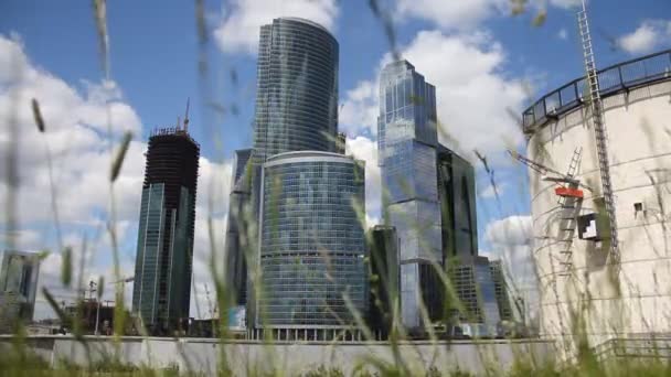 Skyscrapers of Moscow City — стокове відео