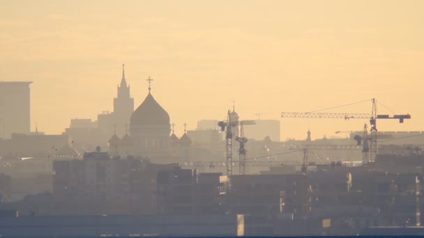 Moscú pan noche de la mañana — Vídeos de Stock