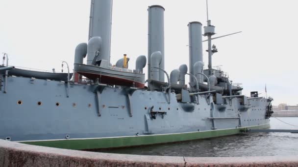 The Cruiser Aurora — Stock Video