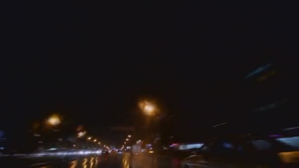 Gece yol — Stok video