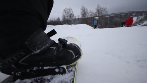 Сноубордист — стокове відео