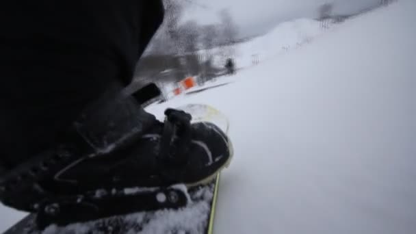 Snowboarder — Stockvideo