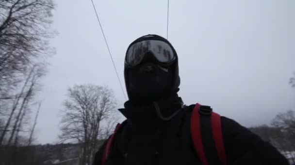 Snowboarder — Video Stock