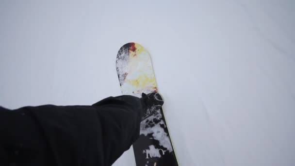 Snowboardzistka — Wideo stockowe