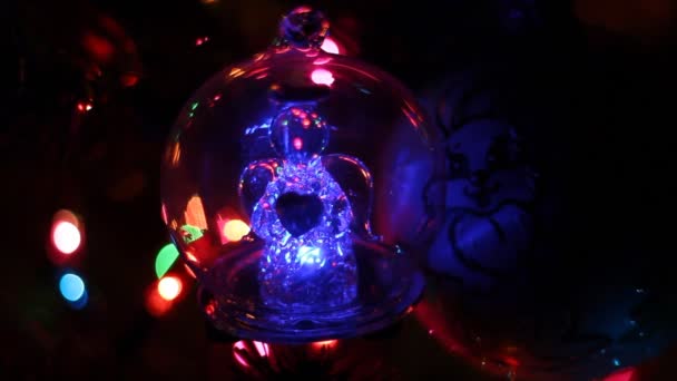 クリスマス ツリーのクリスマスの装飾 — ストック動画