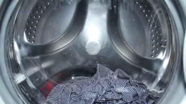 Close-up od wasmachine — Stockvideo