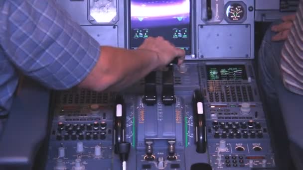 Flight simulator — Stock Video